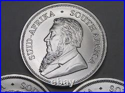 3 BU 2022 Krugerrands South Africa 1oz. 999 Silver Fresh From Roll. #44