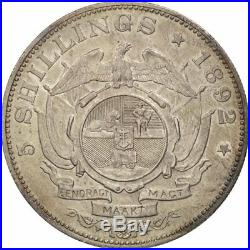 #470233 South Africa, 5 Shillings, 1892, AU(55-58), Silver, KM8.1