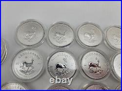 (50) 2017 South Africa 1 oz. 999 Fine Silver Krugerrand 50th Anniversary Privy