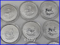 (50) 2017 South Africa 1 oz. 999 Fine Silver Krugerrand 50th Anniversary Privy