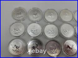 (50) 2017 South Africa 1 oz. 999 Fine Silver Krugerrand 50th Anniversary Privy