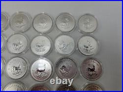 (50) 2017 South Africa 1 oz. 999 Fine Silver Krugerrand 50th Anniversary Privy