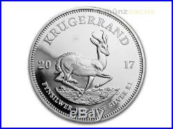 50th Anniversary Krugerrand South Africa 1 oz Silver 2017 Proof