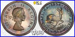 5 Shillings 1954 South Africa Silver Coin Proof PCGS PR-67