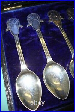 6 Sterling silver spoons 925 HM HallMarked Voortrekker monument SOUTH AFRICA box