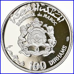 #879108 Monnaie, Maroc, Hassan II, 100 Dirhams, 1970, Proof, FDC, Argent, KMM