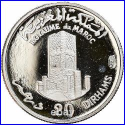 #879111 Monnaie, Maroc, Hassan II, 20 Dirhams, 1970, Proof, FDC, Argent, KMMa
