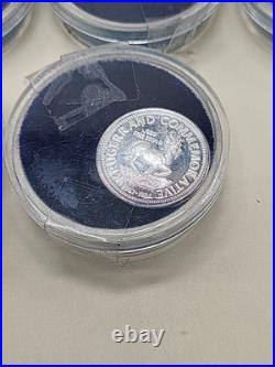 8 coins 1947-1982 South Africa Krugerrand Commemorative. 999 Fine Silver Round U