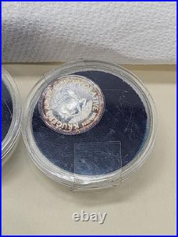 8 coins 1947-1982 South Africa Krugerrand Commemorative. 999 Fine Silver Round U