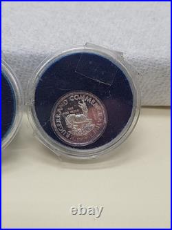 8 coins 1947-1982 South Africa Krugerrand Commemorative. 999 Fine Silver Round U