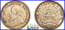 AL292, South Africa (ZAR) 2 1/2 Shillings 1895, Pretoria Mint, Silver, XF-AU