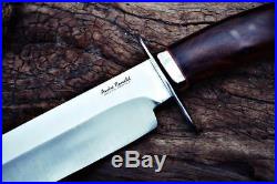 Andre Ronald Custom Handmade Bowie Knife D2 Full Tang Walnut 16.5'' OA Hunting