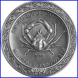 Andromeda and Sea Monster 2 oz silver coin Cameroon 2022