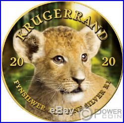 BABY LION Krugerrand Big Five 1 Oz Silver Coin 1 Rand South Africa 2020