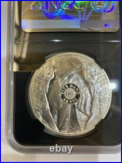 BIG 5 2019 S. Africa S5R 1oz Silver Elephant PF70 Ultra Cameo NGC FIRST RELEASES