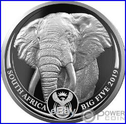 BIG FIVE Elephant Krugerrand Set 2x1 Oz Silver Coins 6 Rand South Africa 2019