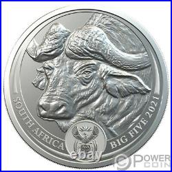 BUFFALO Big Five 1 Oz Silver Coin 5 Rand South Africa 2021
