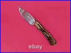 Beretta Hunter Knife N690 Steel Giraffe Bone with Leather Sheath