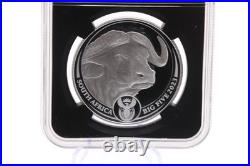 Big 5 Buffalo NGC Proof 70 South-Africa-Mint First Day of Issue Ultra Cameo 2023