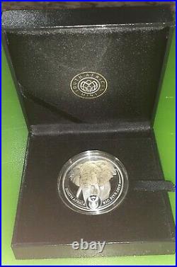 Big 5 PROOF South Africa 2019 African Elephant 5 Rand 1 oz Silver Coin & case