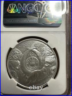 Big 5 Series II 2023 S. Africa S5r Buffalo Coin Ms 70 Ngc First Releases