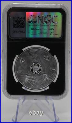 Big 5 Series Lion 1 oz Silver NGC PF70 Lion Proof NGC PF70 UC withBig Five Label