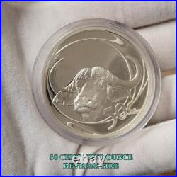 Buffalo 2001 South Africa Silver 4 Coin Proof Set 2 Oz 50c 3-3/4 Oz Total