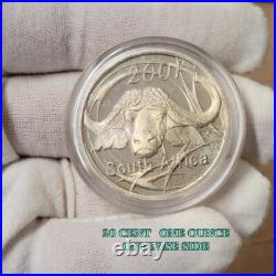 Buffalo 2001 South Africa Silver 4 Coin Proof Set 2 Oz 50c 3-3/4 Oz Total