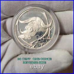 Buffalo 2001 South Africa Silver 4 Coin Proof Set 2 Oz 50c 3-3/4 Oz Total