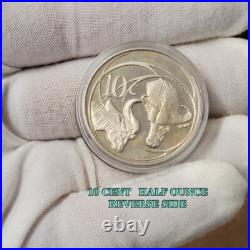 Buffalo 2001 South Africa Silver 4 Coin Proof Set 2 Oz 50c 3-3/4 Oz Total