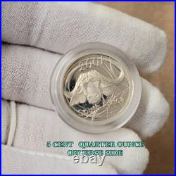 Buffalo 2001 South Africa Silver 4 Coin Proof Set 2 Oz 50c 3-3/4 Oz Total