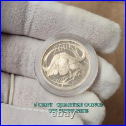 Buffalo 2001 South Africa Silver 4 Coin Proof Set 2 Oz 50c 3-3/4 Oz Total