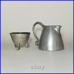 Carrol Boyes Pewter Creamer Cream Pitcher & Sugar Bowl South Africa Collectible