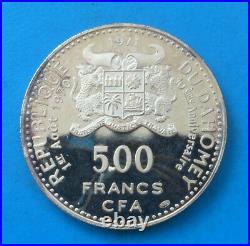Dahomey 500 francs argent 1971 proof km 3.1