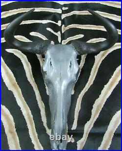 Deer Skull Real Wildebeest Skull African Antelope Silver Wildebeest Skull