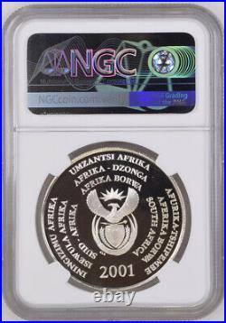Dolphins 2001 South Africa Silver 2 Rand Ngc Pf69 R2 Proof Marine Series #1-002