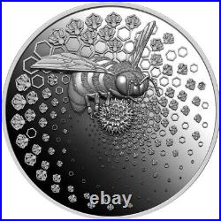 ENTOMA BEE 2023 $20 1 oz Pure Proof Silver Coin Liberia