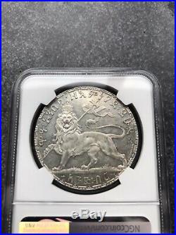 ETHIOPIA silver Birr EE1892 (1900) KM 19 NGC MS62 was sold as PROOF very RARE