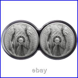 Elephant Big Five Double Capsule 2024 2 x 1 oz Proof Silver Coin South Africa