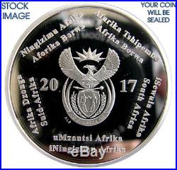 HEART TRANSPLANT 2017 South Africa Silver Proof 2 RAND SEALED R2 1 oz COA# 936