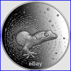 HERPETON GECKO 2023 1000 Francs CFA 1 oz Proof Silver Coin Cameroon