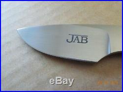 JAB Arno Bernard's son's mini knife withgiraffe bone scales and leather sheath