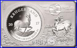 KRUGERRAND 50th Anniversary 1 Oz Silver Coin 2 Oz Set 1 Rand South Africa 2017