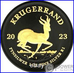 KRUGERRAND Gold Black Empire 1 Oz Silver Coin 1 Rand South Africa 2023