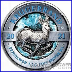 KRUGERRAND Ice Power 1 Oz Silver Coin 1 Rand South Africa 2021