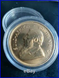 Krugerrand 1974 full 24k pure gold from South Africa. Gold Proof investment