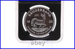 Krugerrand 1-oz Silver Big 5 Rhino Privy PF-70 First Day of Issue 2022 ULTRA CAM