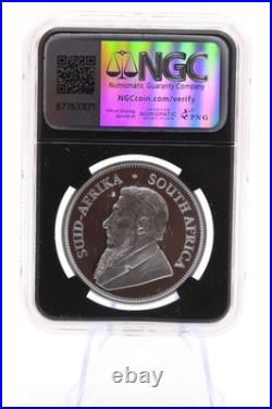 Krugerrand 1-oz Silver Big 5 Rhino Privy PF-70 First Day of Issue 2022 ULTRA CAM