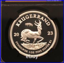 Krugerrand 1 oz Silver Privy Limited to 1,000 NGC PF70 First Day of Issue 2023