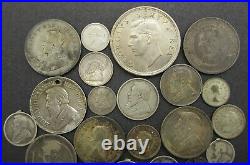 LOT OF 20 x SOUTH AFRICA SILVER COINS 3D, 6D, SHILLING / 2.5 / CROWN 1892 ON